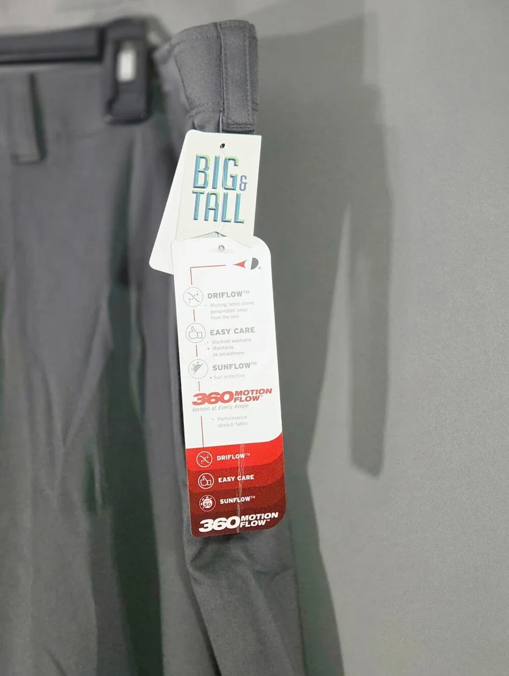 Men's Grand Slam Big And Tall Slacks NWT grey Pant